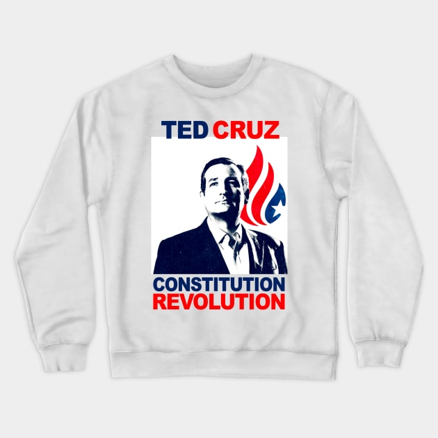 TED CRUZ CONSTITUTION REVOLUTION T-SHIRT Crewneck Sweatshirt by UnitedforCruz